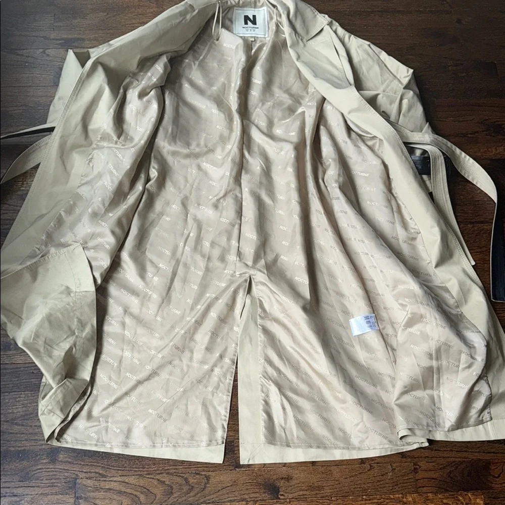 Nocturne double sided melted trench coat - Picture 7 of 16